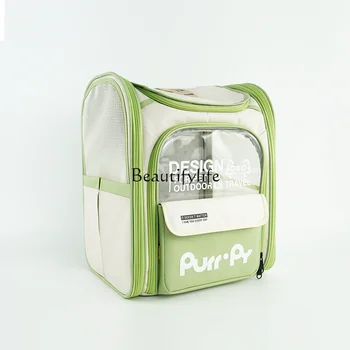 Чанта за домашни любимци, градинска преносима училищна чанта от желейного платно с голям капацитет, раница, за пренасяне на кучета и котки