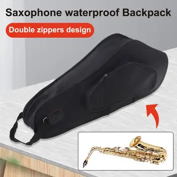 Чанта за саксофон, износостойкая конструкция с цип, лесна чанта за тенор-саксофон Eb, калъф за инструмент