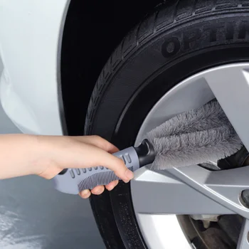 Четка за измиване на колелата на автомобила Инструмент за почистване на джантите на автомобилни гуми за Skoda Octavia A2 A5 A7 Fabia Rapid Superb Roomster Yeti