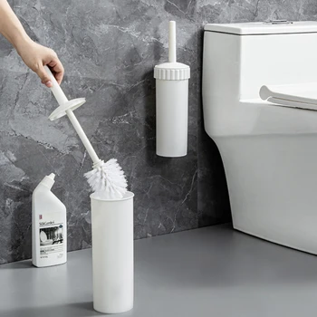 Четка за почистване на тоалетната чиния Инструменти за почистване на баня Набор от тоалетни четки и притежателите на Аксесоари за тоалетна Четка за почистване на тоалетната чиния