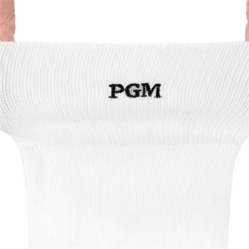 Чорапи за голф PGM, дамски чорапи за джогинг, тънки дишащи спортни чорапи за момичета, женски гамаши над коляното, удебелена подметка, черен