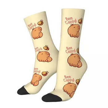 Чорапи С герои от анимационни филми Bee Bee и Pun Capybara, Мъжки И Дамски Есенни Чорапи Harajuku