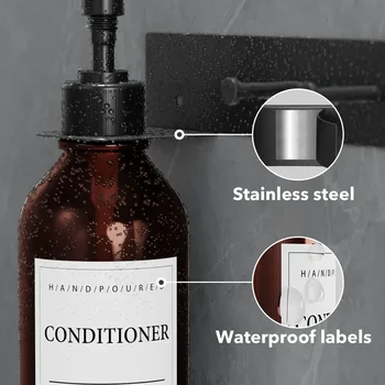 Шампоан Пластмасова сапун за баня С празна опаковка за еднократна употреба, течността, работещи помпа 300/500 мл, бутилка, преносими контейнери